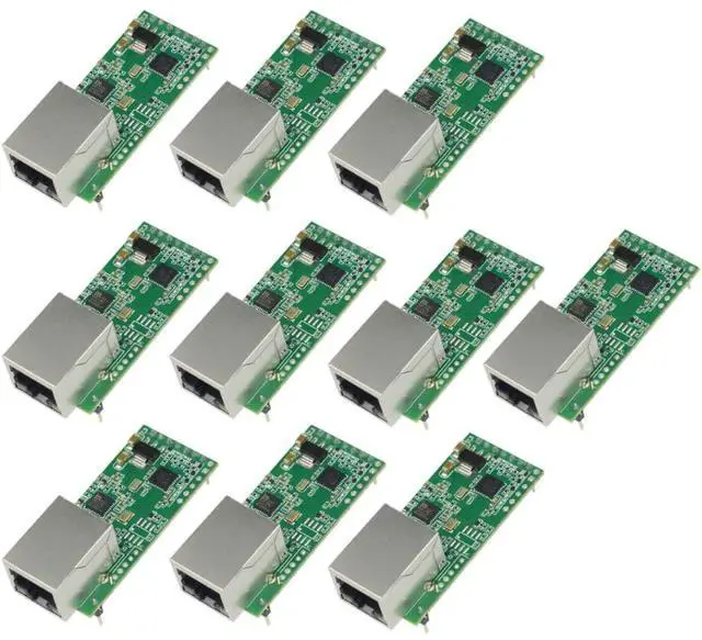 Main image of Tiny Serial Ethernet Converter USR-TCP232-T2 Module Serial UART TTL to Ethernet TCPIP Module Support DHCP and DNS Upgraded (10pcs)