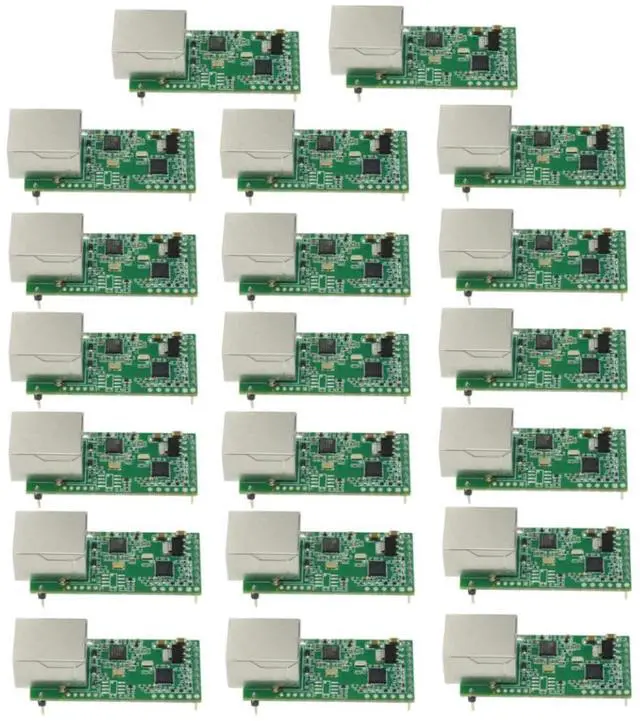 Main image of Tiny Serial Ethernet Converter USR-TCP232-T2 Module Serial UART TTL to Ethernet TCPIP Module Support DHCP and DNS Upgraded (20pcs)