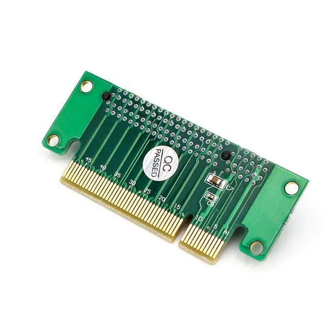 Alt view image 5 of 6 - PCI- Express 8X Riser Card 90-Degree Left-Angle Adapter Card 1U Height Computer Server PCIe Socket Adapter