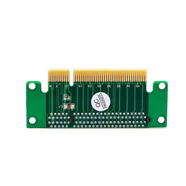 Alt view image 6 of 6 - PCI- Express 8X Riser Card 90-Degree Left-Angle Adapter Card 1U Height Computer Server PCIe Socket Adapter