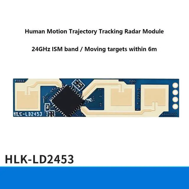 Alt view image 5 of 7 - HLK-LD2453 24G Multi-Target Human Motion Trajectory Radar Module Millimeter-Wave Sensor Single-Transmitter, Dual-Receiver via Serial Communication (Module Test Kit)