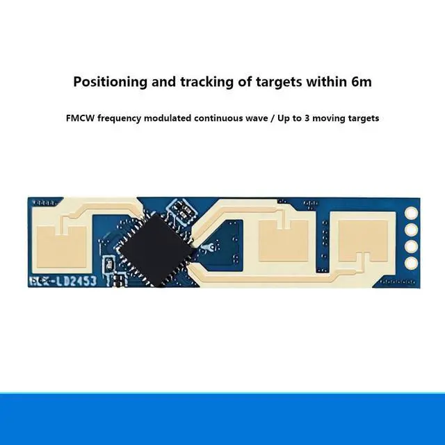 Alt view image 7 of 7 - HLK-LD2453 24G Multi-Target Human Motion Trajectory Radar Module Millimeter-Wave Sensor Single-Transmitter, Dual-Receiver via Serial Communication (Module Test Kit)