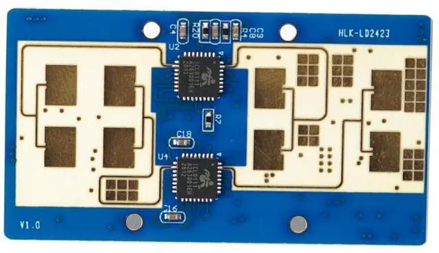 Main image of HLK-LD2423 24G Multi-Target Recognition Millimeter-Wave Radar Tracking Sensor Human Trajectory Detection for Distance, Angle, and Speed (Module only)