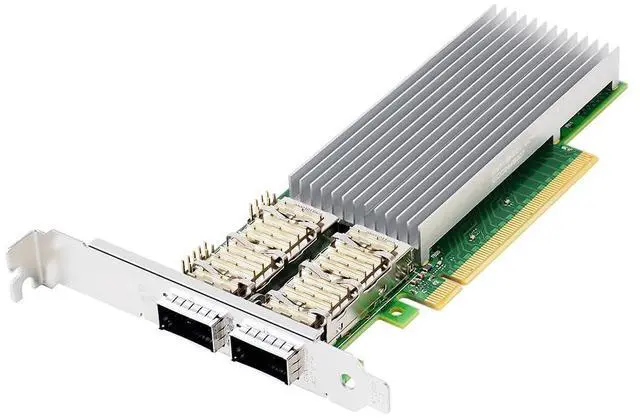 Main image of PCIe4.0 x16 to 2Port QSFP28 Network Card 100G Fiber Module Adapter E810-CQDA2