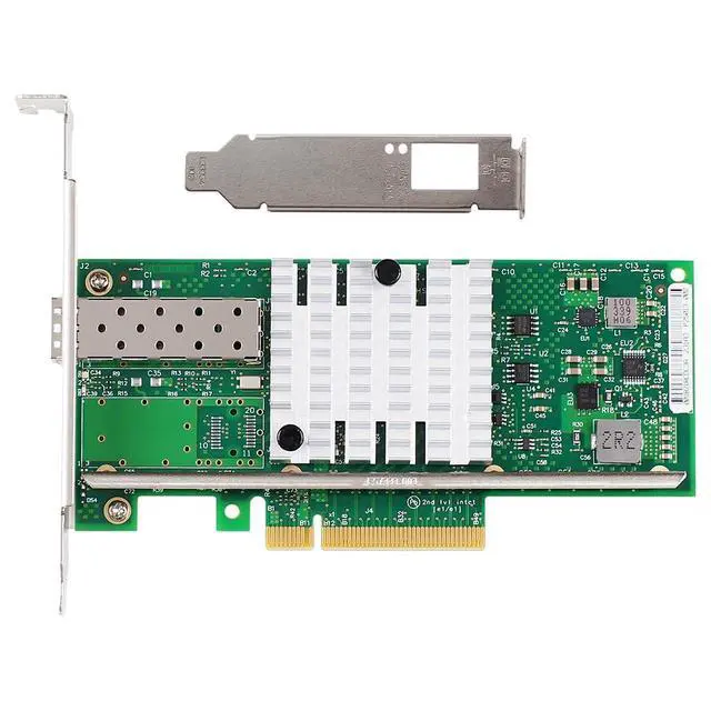 Alt view image 2 of 7 - PCIe2.0 x8 to 1Port SFP+ Network Card 10G Fiber Module Adapter X520-DA1 Support X8 X16