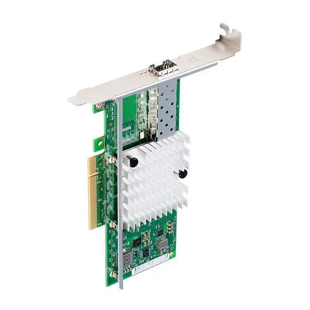 Alt view image 3 of 7 - PCIe2.0 x8 to 1Port SFP+ Network Card 10G Fiber Module Adapter X520-DA1 Support X8 X16