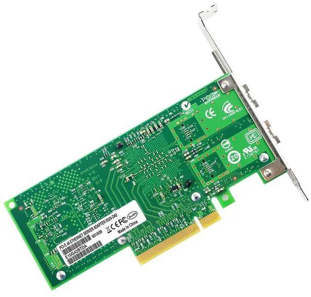 Alt view image 4 of 5 - PCIe2.0 x8 to 2Port SFP+ Network Card 10G Fiber Module Adapter X520-DA2 Support X8 X16