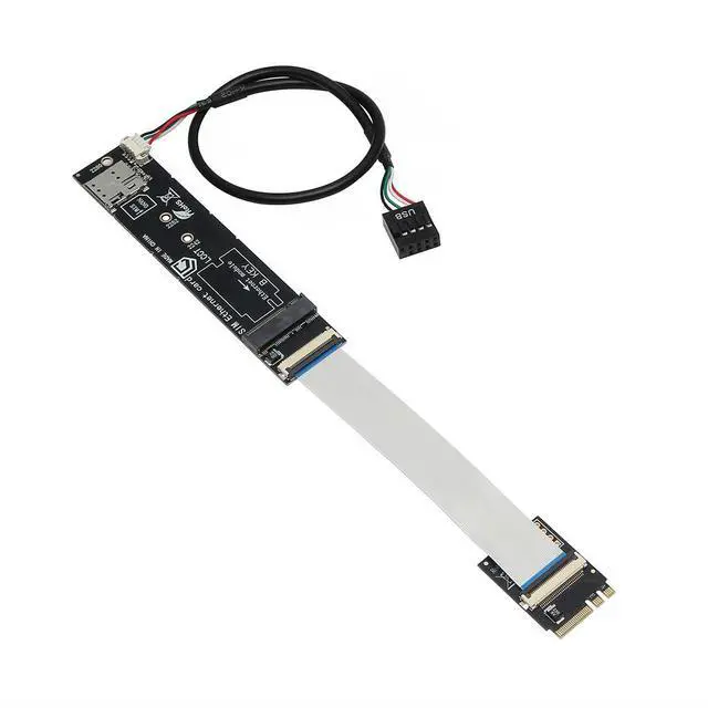 Alt view image 3 of 6 - M.2 A+E Key to M.2 B-Key Adapter Card with SIM Card Slot Supports PCIe & USB Signal Compatible with 30x42 30x52mm Module (Not for M.2 SSD)