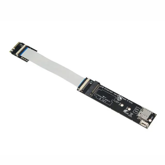 Alt view image 5 of 6 - M.2 A+E Key to M.2 B-Key Adapter Card with SIM Card Slot Supports PCIe & USB Signal Compatible with 30x42 30x52mm Module (Not for M.2 SSD)