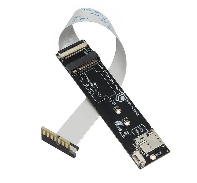 Main image of PCI-E x1 to M.2 B-Key Adapter Card with SIM Card Slot Supports PCIe & USB Signal No Driver Required Compatible with 30x42 30x52mm Modules