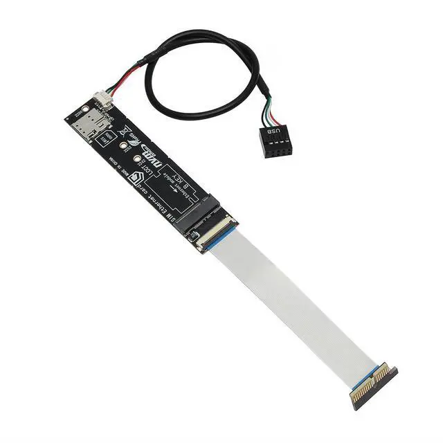 Alt view image 3 of 7 - PCI-E x1 to M.2 B-Key Adapter Card with SIM Card Slot Supports PCIe & USB Signal No Driver Required Compatible with 30x42 30x52mm Modules