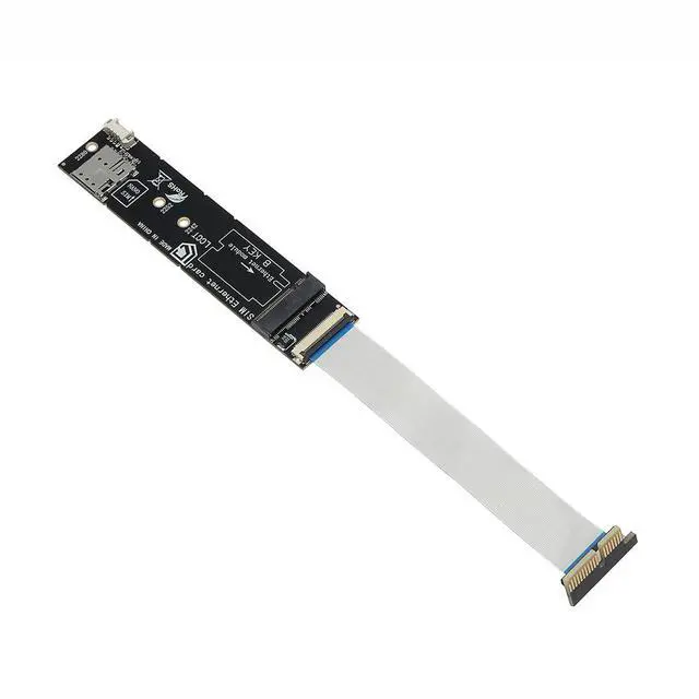 Alt view image 5 of 7 - PCI-E x1 to M.2 B-Key Adapter Card with SIM Card Slot Supports PCIe & USB Signal No Driver Required Compatible with 30x42 30x52mm Modules