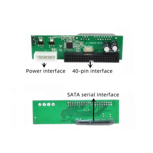 Alt view image 5 of 5 - Pata IDE to Sata Hard Drive Interface Adapter Converter 7+15 Pin 3.5/2.5" DVD HDD Parallel to Serial ATA for CD-ROM/CD-RW/DVD/DVD-RAM/HDD(Wide Board)