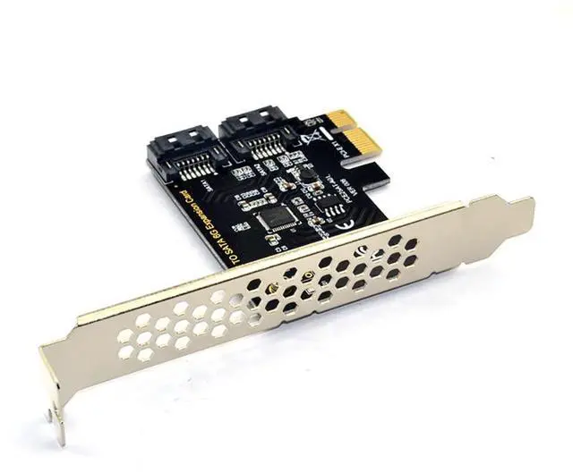 Alt view image 2 of 7 - Desktop Expansion Card pci-e to SATA 3.0 Adapter Card 6G for IPFS Hard Disk Expansion