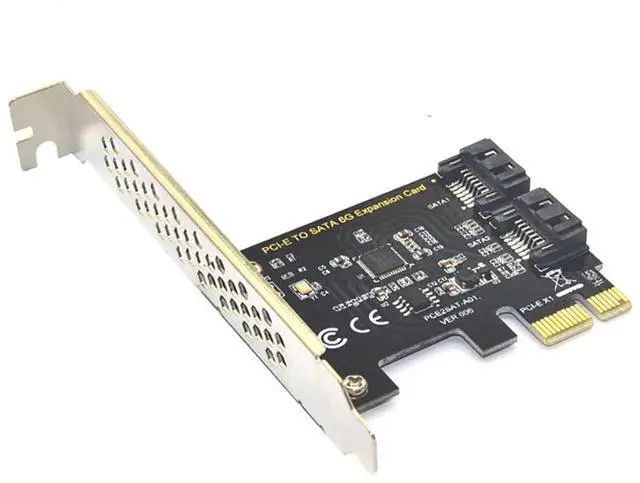 Alt view image 4 of 7 - Desktop Expansion Card pci-e to SATA 3.0 Adapter Card 6G for IPFS Hard Disk Expansion