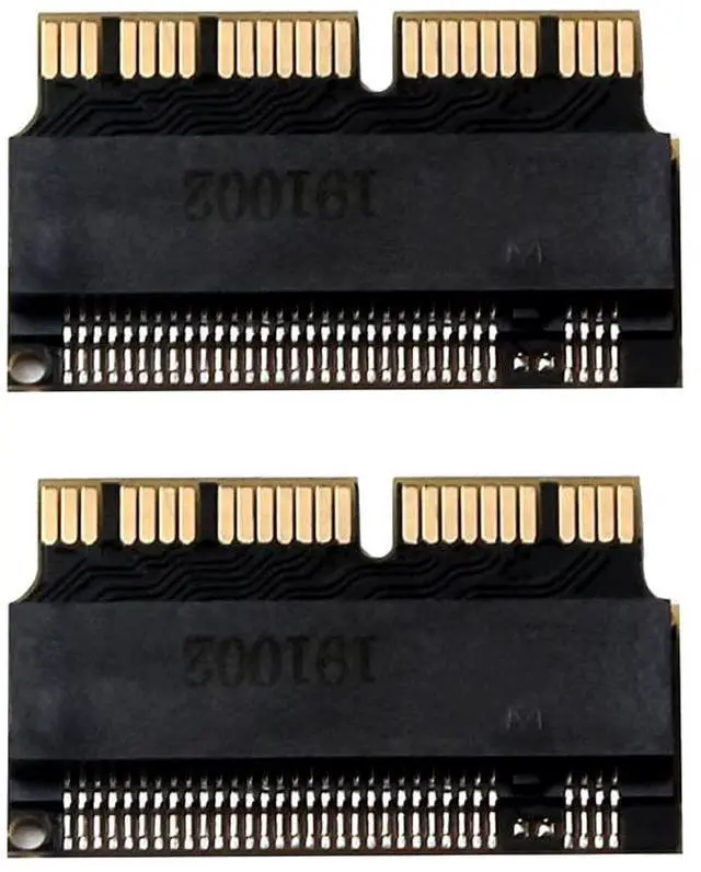 Main image of M.2 NGFF Adapter NVMe PCI-E x4 M2 to SSD Compatible with A-pple Laptop,Mac-Book Air Pro 2013 2014 2015 A1465 A1466 A1502 A1398 (2Pcs)