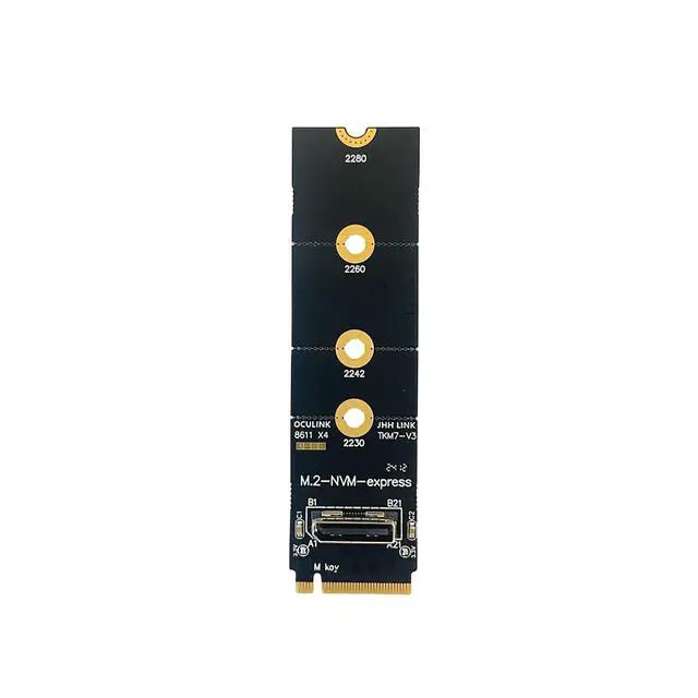 Alt view image 2 of 7 - M.2 N VME Key M to O¡¤culink Female SFF-8612 Adapter Card Support Dock-OC4 for 2.5inch N VME U.2(SFF 8639) SSD