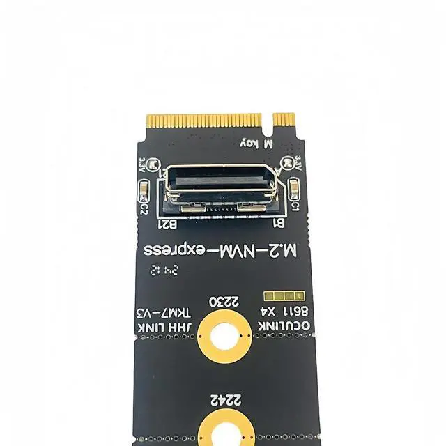 Alt view image 3 of 7 - M.2 N VME Key M to O¡¤culink Female SFF-8612 Adapter Card Support Dock-OC4 for 2.5inch N VME U.2(SFF 8639) SSD