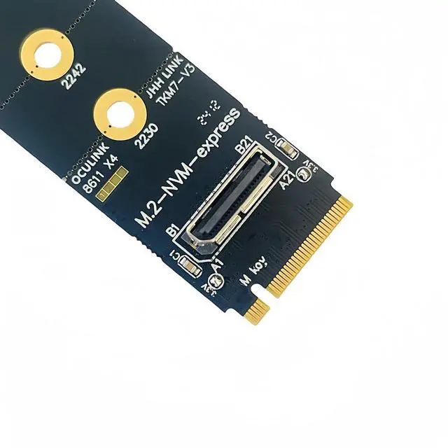 Alt view image 4 of 7 - M.2 N VME Key M to O¡¤culink Female SFF-8612 Adapter Card Support Dock-OC4 for 2.5inch N VME U.2(SFF 8639) SSD