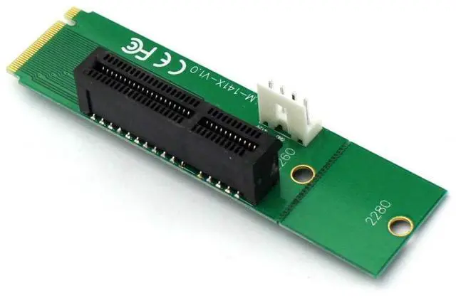Alt view image 2 of 7 - LM-141X-V1.0 Drive M.2 Key-M NGFF to PCI-E 4X Adapter Converter Card M2 to PCI-E X4 Adapter Card for Desktop PC
