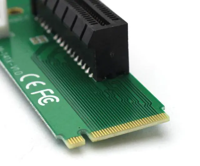 Alt view image 7 of 7 - LM-141X-V1.0 Drive M.2 Key-M NGFF to PCI-E 4X Adapter Converter Card M2 to PCI-E X4 Adapter Card for Desktop PC