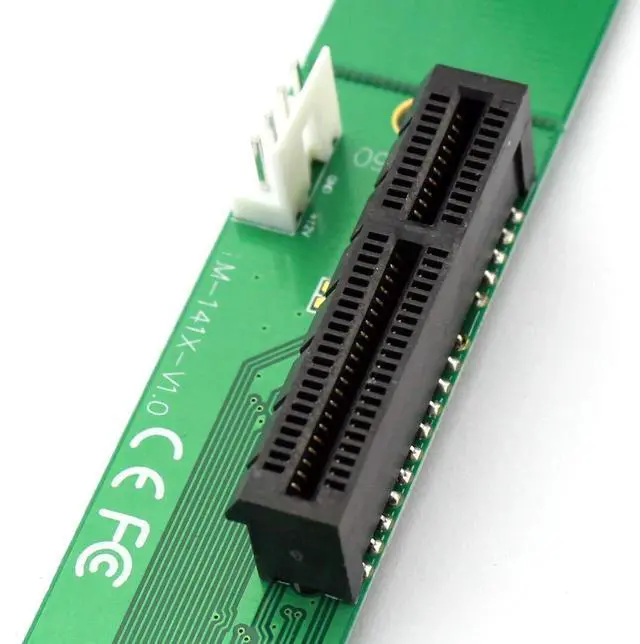 Alt view image 6 of 7 - LM-141X-V1.0 Drive M.2 Key-M NGFF to PCI-E 4X Adapter Converter Card M2 to PCI-E X4 Adapter Card for Desktop PC