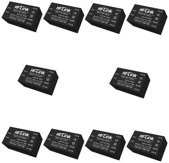 Main image of HLK-15W 220V AC-DC Step-Down Isolated Power Module Low Power Consumption Low Noise for Medical, Industrial Control (HLK-15M15B,10Pcs)