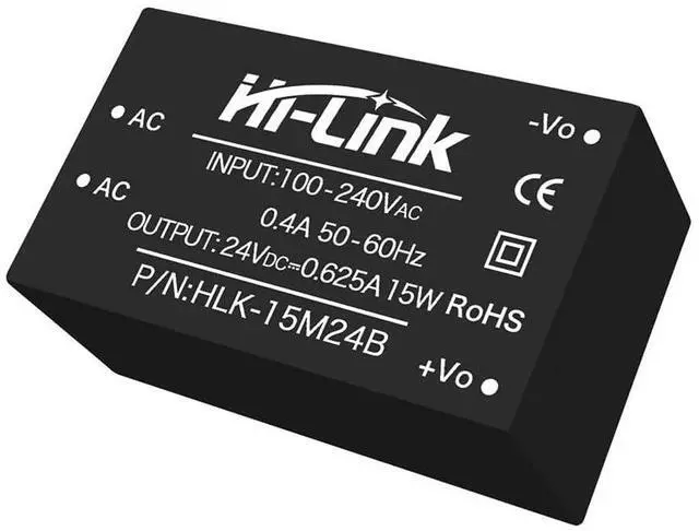 Main image of HLK-15W 220V AC-DC Step-Down Isolated Power Module Low Power Consumption Low Noise for Medical, Industrial Control (HLK-15M24B,1Piece)