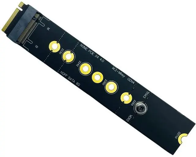 Main image of M.2 Slot Protection Card PCIe 4.0 Gen4 All PIN M.2 M Key Slot to M2 Key M for NVMe+SATA Protocol Adapter Card Riser 22110 SSD
