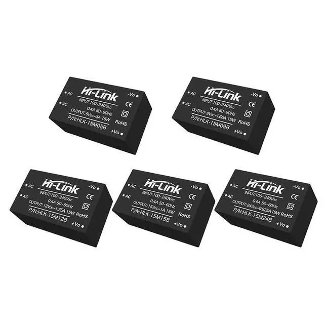 Alt view image 5 of 7 - HLK-15W 220V AC-DC Step-Down Isolated Power Module Low Power Consumption Low Noise for Medical, Industrial Control (HLK-15M09B,5Pcs)