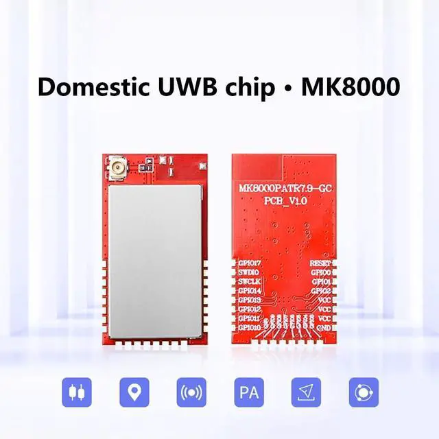 Alt view image 4 of 7 - MK8000PA+LNA 300m Distance Ranging Module Omnidirectional TOF Positioning Electronic Fence Elevator Floor Measurement Sensor High-Power (with Antenna)