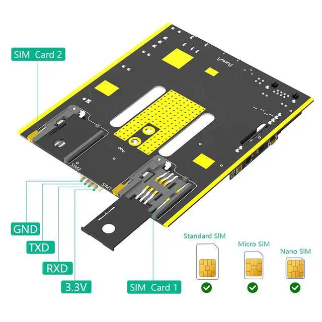 Alt view image 4 of 7 - NGFF M.2 5G Module to USB-C ETH Adapter with POE Module Dual SIM Card Slot RJ45 Port RTL8125BG Controller and 4*Antenna and Case (with POE Power Module)