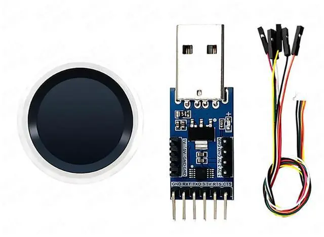 Main image of HK-ZW3020 Finger Print Identification Module Touch Finger Detection Capacitive Semiconductor Sensor with TTL Serial Port (Test Kit B)