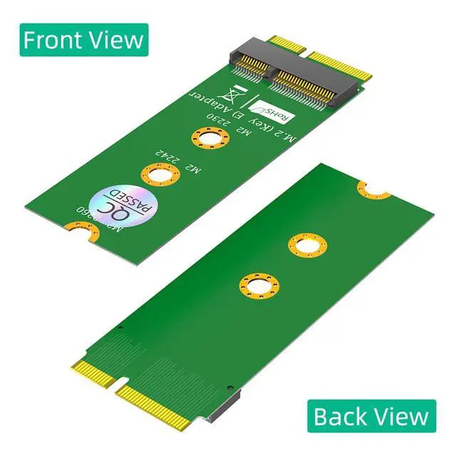 Alt view image 5 of 7 - M.2 NGFF Key-E Test Protector Card Female to Male Adapter Support for Module AX200/201, SSD M2 2230 2242 2262