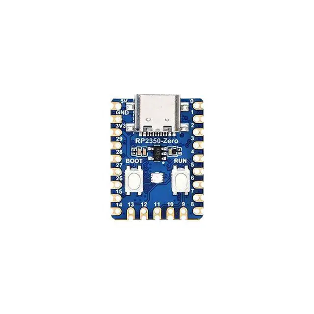 Alt view image 5 of 7 - RP2350-Zero Mini Development Board Built-in Temperature Sensor Compatible with Raspberry Pi Dual-Core Dual-Architecture Microcontroller (RP2350-Zero-Soldered)
