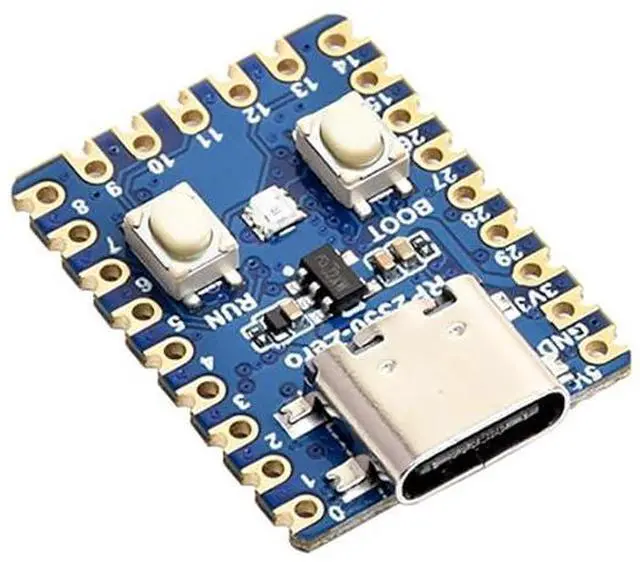 Alt view image 7 of 7 - RP2350-Zero Mini Development Board Built-in Temperature Sensor Compatible with Raspberry Pi Dual-Core Dual-Architecture Microcontroller (RP2350-Zero-Soldered)
