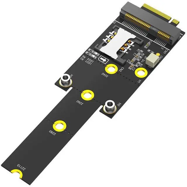 Main image of Mini PCI-E to M.2 NGFF Key M Adapter with SIM Card Slot Wi-Fi WWAN LTE Module