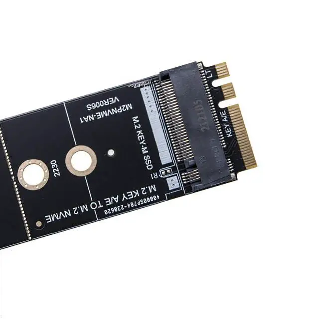 Alt view image 2 of 5 - M2 Key A/E to M.2 NVME-Compatible Expansion Card WiFi Interface to M.2 SSD Converter Adapter