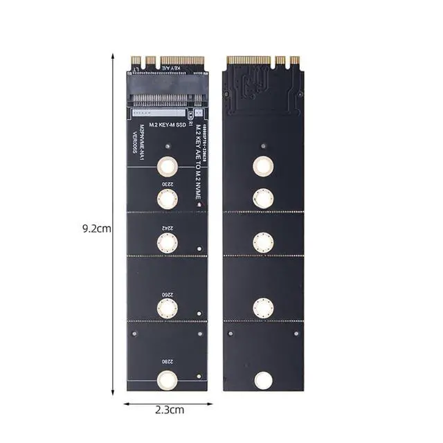 Alt view image 4 of 5 - M2 Key A/E to M.2 NVME-Compatible Expansion Card WiFi Interface to M.2 SSD Converter Adapter