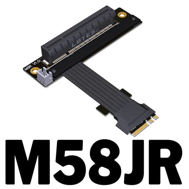 Alt view image 2 of 6 - PCI-E X8 to M.2 NGFF Key A.E WiFi Interface Extension Cable PCIe4.0x1 Gen4 16G/BPS for PCI Express 8X SSD (M58JR,25CM)