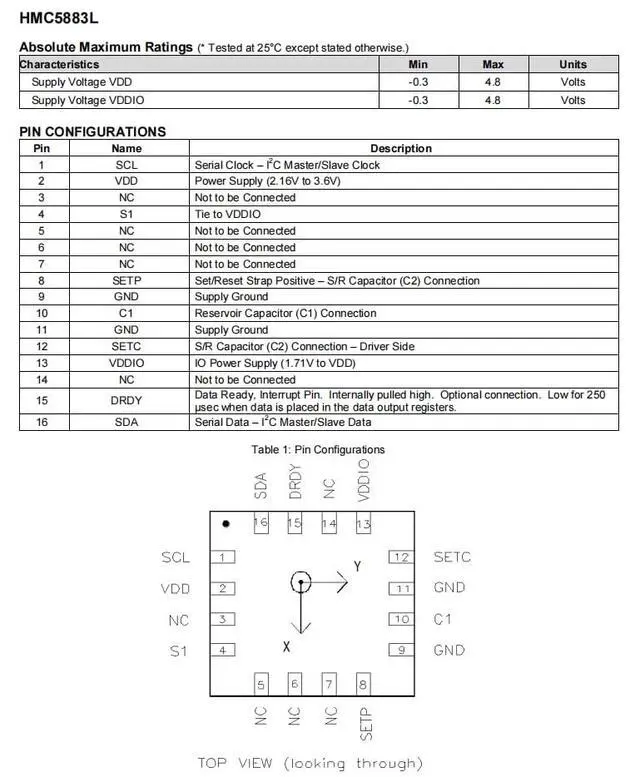 Alt view image 3 of 7 - GY-87 10DOF MPU6050 HMC5883L BMP180 Low-Field Magnetic Sensor Module Milli-Gauss to 8 Gauss and 1° to 2° Compass Heading Accuracy