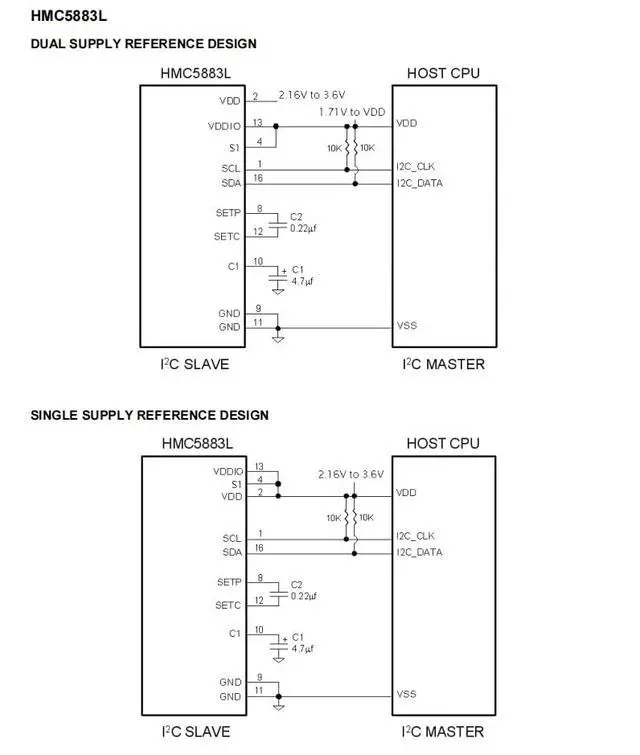Alt view image 4 of 7 - GY-87 10DOF MPU6050 HMC5883L BMP180 Low-Field Magnetic Sensor Module Milli-Gauss to 8 Gauss and 1° to 2° Compass Heading Accuracy