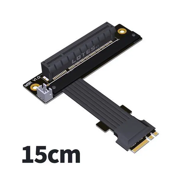 Alt view image 3 of 6 - PCI-E X8 to M.2 NGFF Key A.E WiFi Interface Extension Cable PCIe4.0x1 Gen4 16G/BPS for PCI Express 8X SSD (M58JR,15CM)