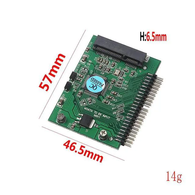 Alt view image 2 of 6 - Mini PCI-e MSata 1.8 SSD to 2.5 IDE inch HDD Hard Disk 3.3V 44pin Card PCI E Express mSATA SSD Adapter Converter for Laptop PC