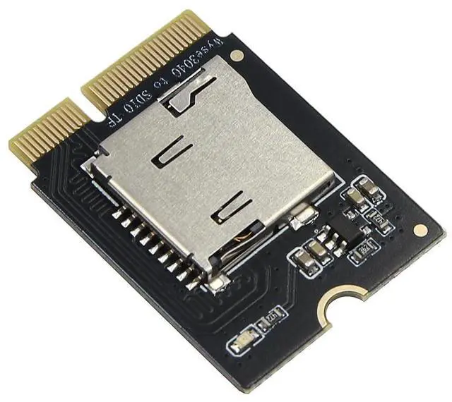 Main image of NGFF E Key to TF Card Adapter, SDIO Protocol MicroSD Card Reader Converter Board (Not for PCIe/NVMe) with Overcurrent Protection & Trace-Equalized Design Compatible with Wyse 3040 Thin Client