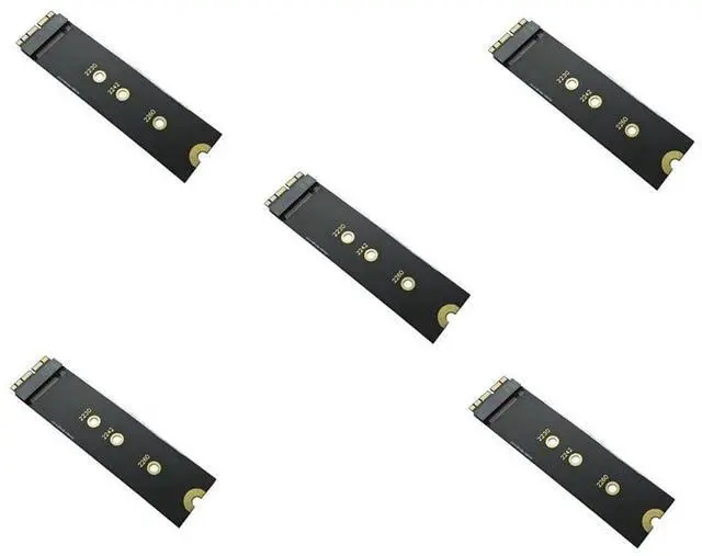 Main image of M.2 PCIe MKey 2280 SSD to Original Hard Drive Converter Compatible with MacBook Air A1465, A1466 PRO A1398, A1502 (Long,5Pcs)
