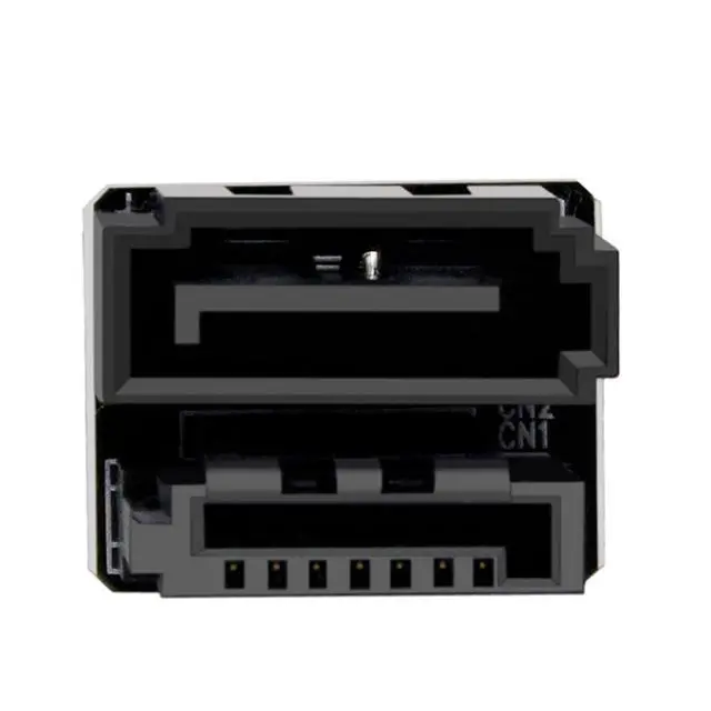 Alt view image 2 of 3 - Mainboard SATA Adapter 6Gbps 7Pin Female to Male 90° /180° Angled Adapter Single/Double SATA Interface for Desktop (Single SATA 180Degree)