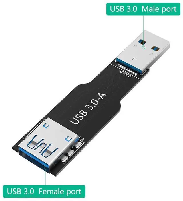 Alt view image 3 of 7 - USB 3.0 9Pin Adapter Card Male to Female Extension Card Backward Compatible with USB 2.0/1.1 (Type A)