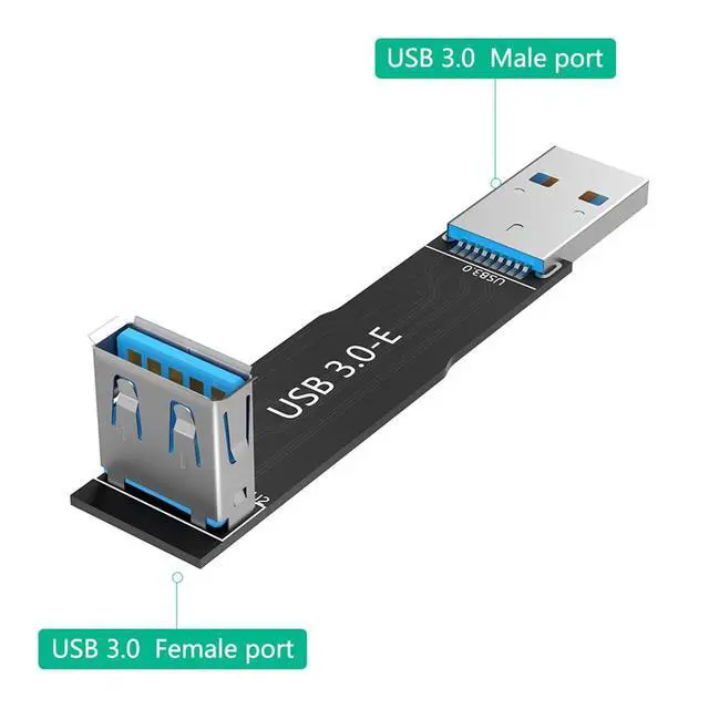 Alt view image 2 of 7 - USB 3.0 9Pin Adapter Card Male to Female Extension Card Backward Compatible with USB 2.0/1.1 (Type E)