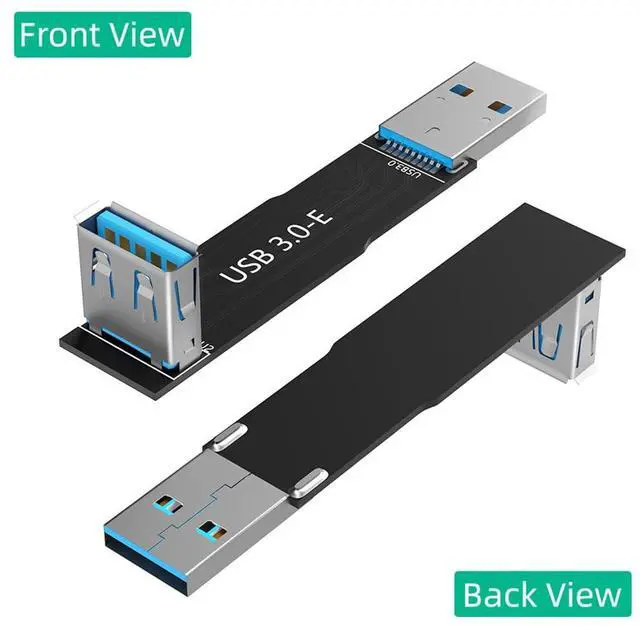 Alt view image 3 of 7 - USB 3.0 9Pin Adapter Card Male to Female Extension Card Backward Compatible with USB 2.0/1.1 (Type E)